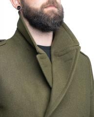 Polish Greatcoat, Green, Unissued. The collar can be lifted for impersonating the secret state police.